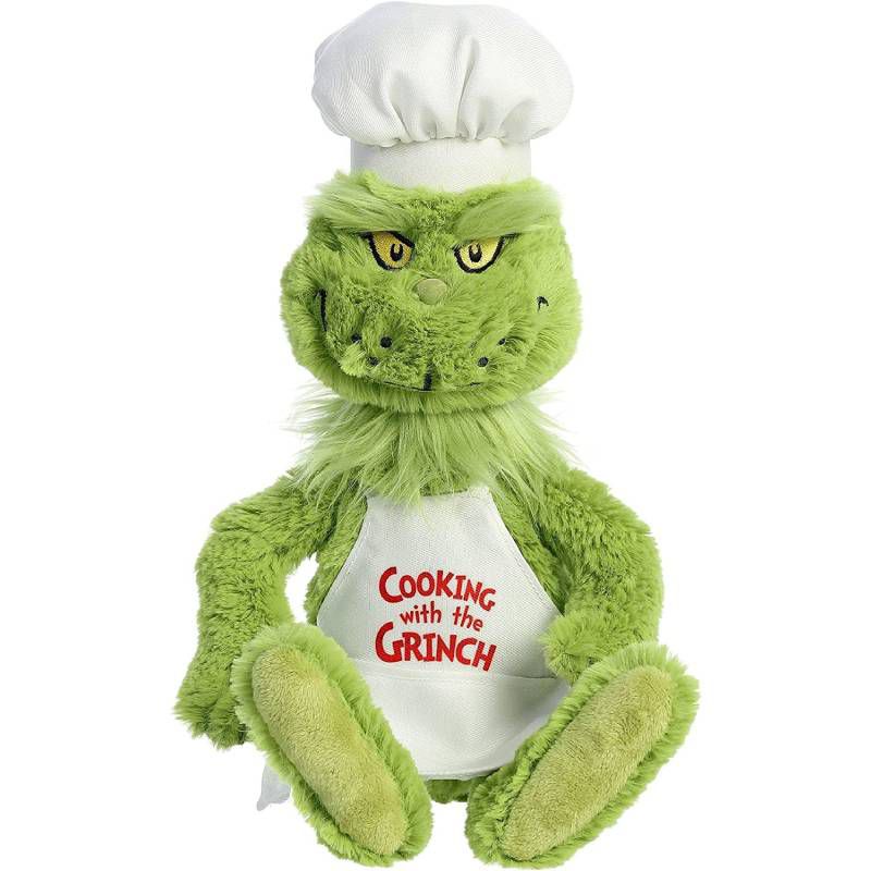 The grinch Đồ Chơi Nhồi Bông Mềm Mại Hình Quái Vật Mái Tóc Xanh Lá Hoàn Hảo Trang Trí Giáng Sinh Cho Trẻ Em