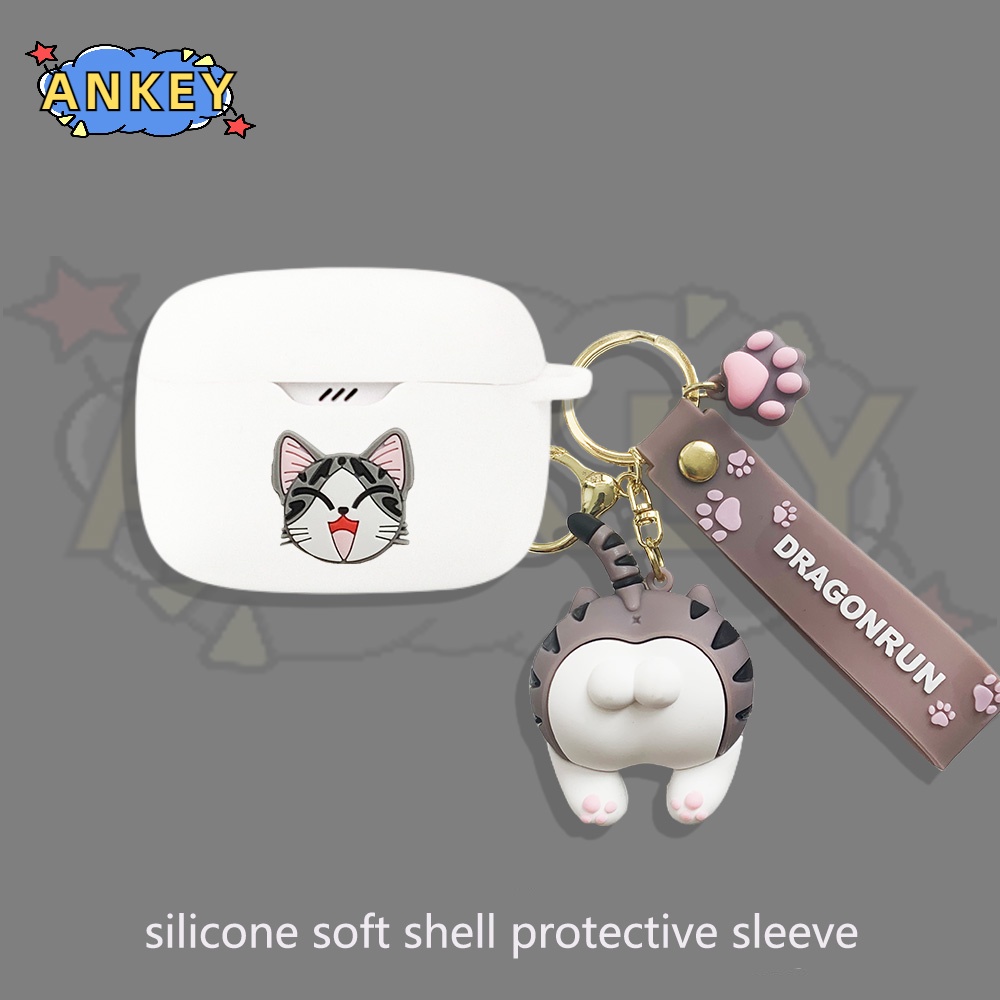 Case For Edifier TWS1 Pro 2 W220T W240TN Earphone Silicone Case Cute Coal Earbuds Waterproof Shockproof Soft Protective Headphone Cover Headset Skin with Hook