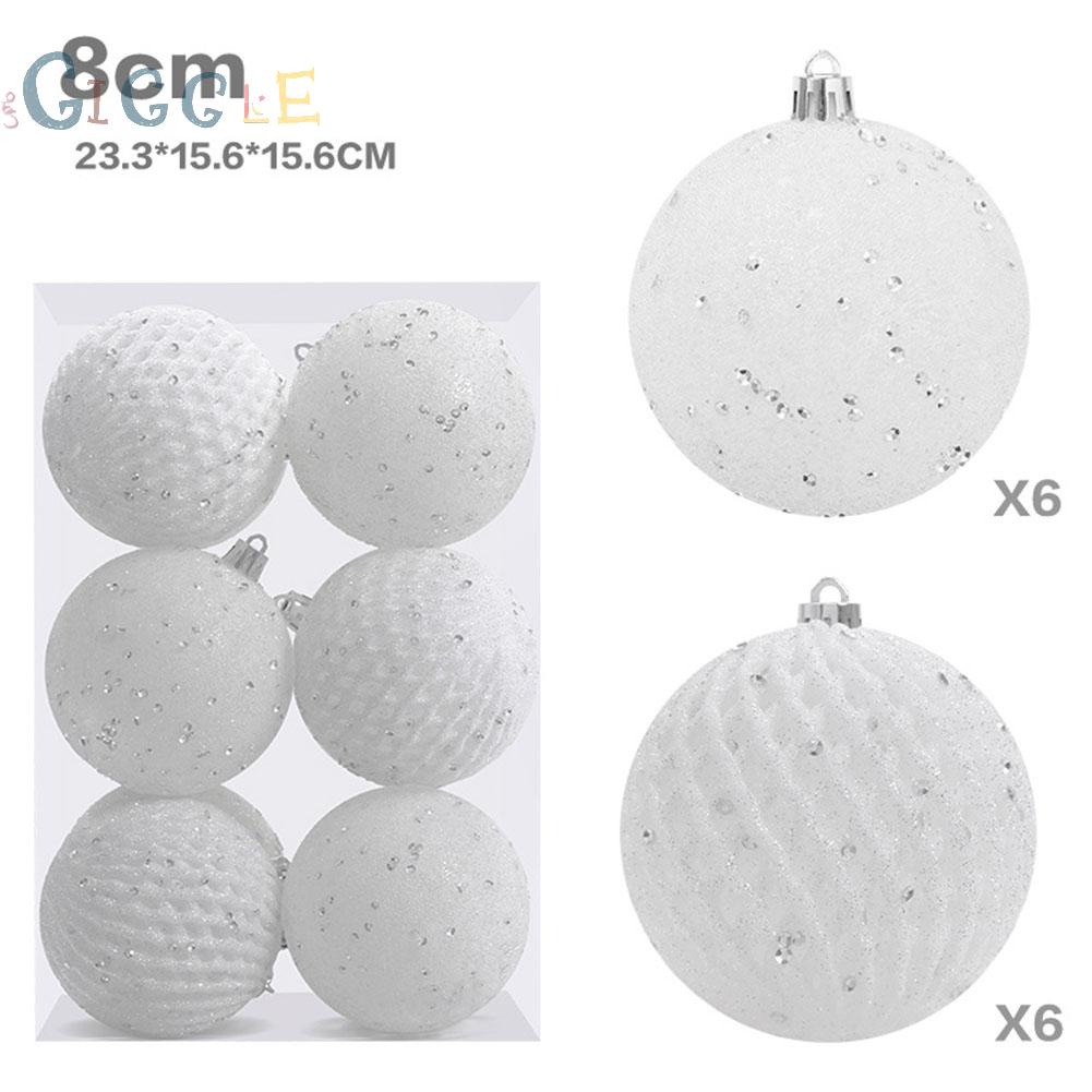 Christmas Balls Set 12 Pcs Shatterproof Ccessories Wedding Decorations