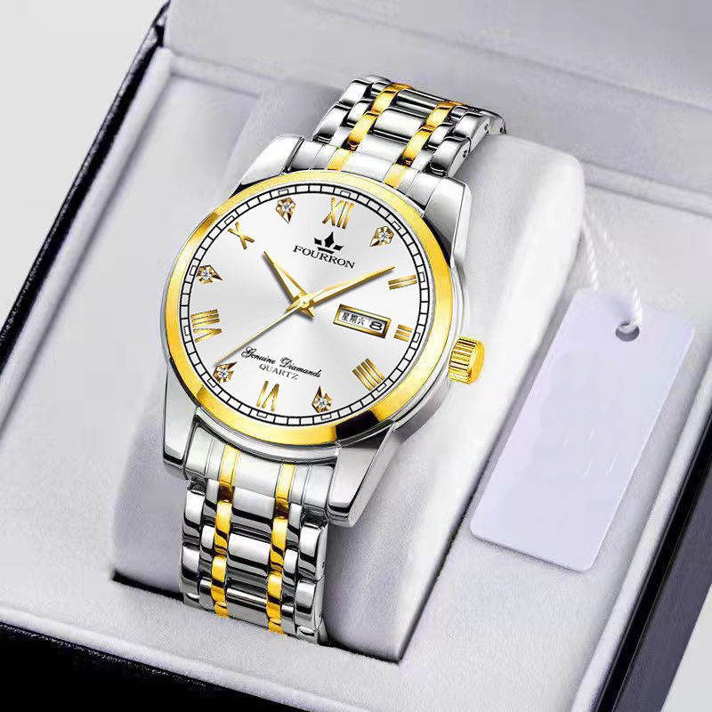 Esea Đồng Hồ Cơ Dây Thép Chống Nước Phát Quang Không Phai Màu Cho Nam Và Nữ