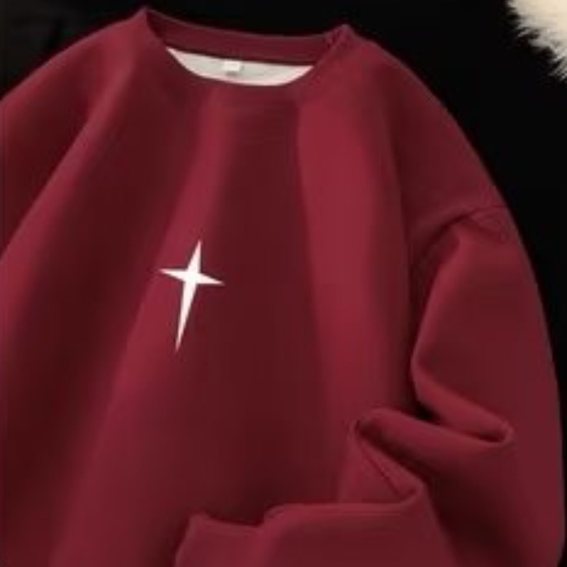 Áo Sweater cotton Nhung Dày Tay Dài Cổ Tròn In Họa Tiết Màu Xanh Lá Đậm Thời Trang Hàn Quốc Dành Cho Cặp Đôi m-5xl