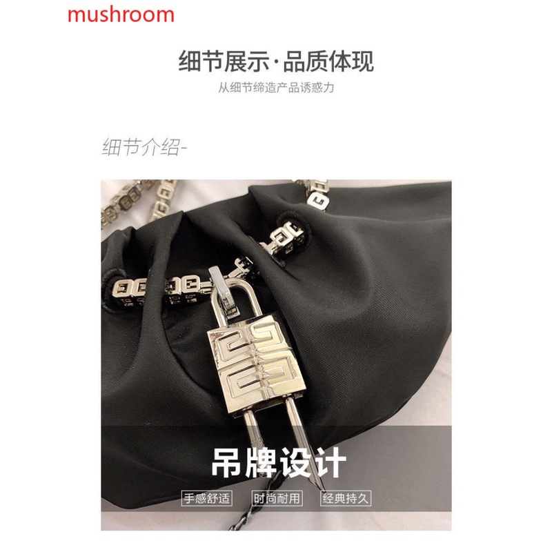 Niche Túi Xách nylon Đeo Chéo Xếp Ly Phong Cách Thời Trang Xuân Hè 2023 Mới Chất Lượng Cao
