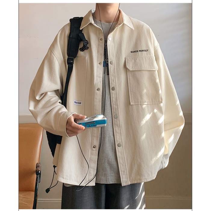 Áo Sơ Mi Tay Dài Dáng Rộng plus size m-8xl Phong Cách Hàn Quốc Cao Cấp Cho Nam