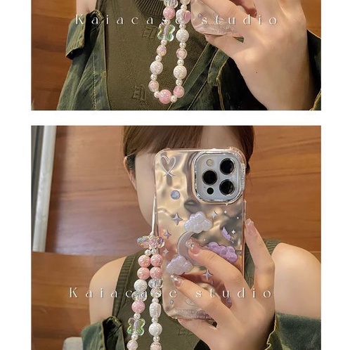 Ốp Điện Thoại Chống Rơi Họa Tiết Đám Mây / Mặt Trăng / Mặt Trăng Ba Chiều Cho apple Iphone 14promax 13 11 14pro 13pro 14