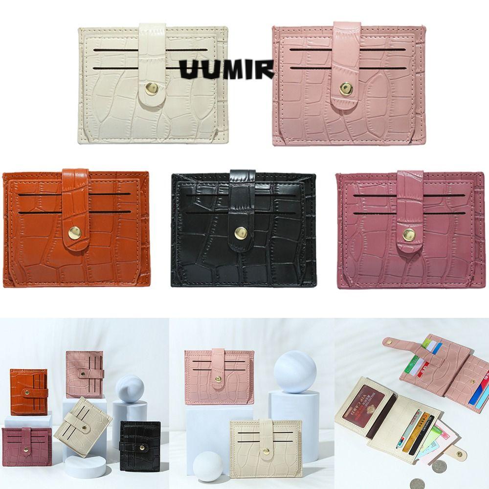 UUMIR Ví Đựng Tiền Xu mini Màu Trơn Họa Tiết Da Cá Sấu