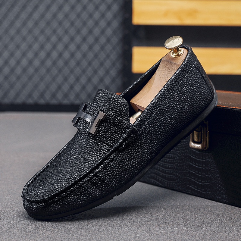 Doudou Giày Da Đế Mềm Thoáng Khí Thời Trang Cho Nam