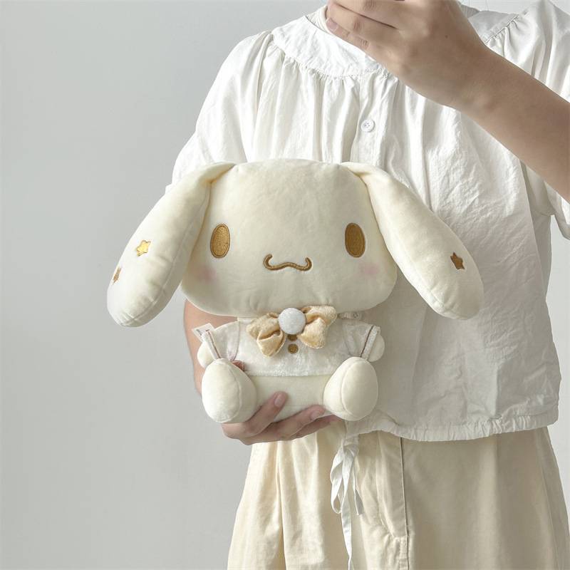 Sanrio Thú Nhồi Bông Hình kuromi melody pachacco cinnamoroll hello kitty Màu Vàng Kim Làm Quà Tặng Cho Bé Gái