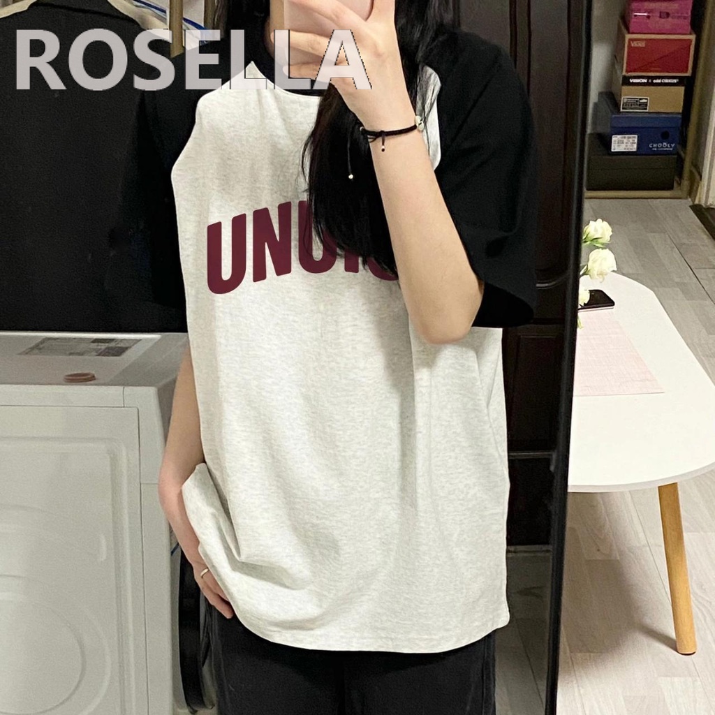 Rosella áo phông áo thun nữ croptop baby tee Thời trang hàn quốc A99JA64 37Z230911