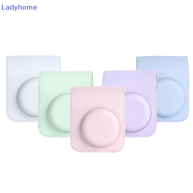 Bao Da pu Bảo Vệ Máy Ảnh instax mini 12 Kèm Dây Đeo Vai Tiện Dụng