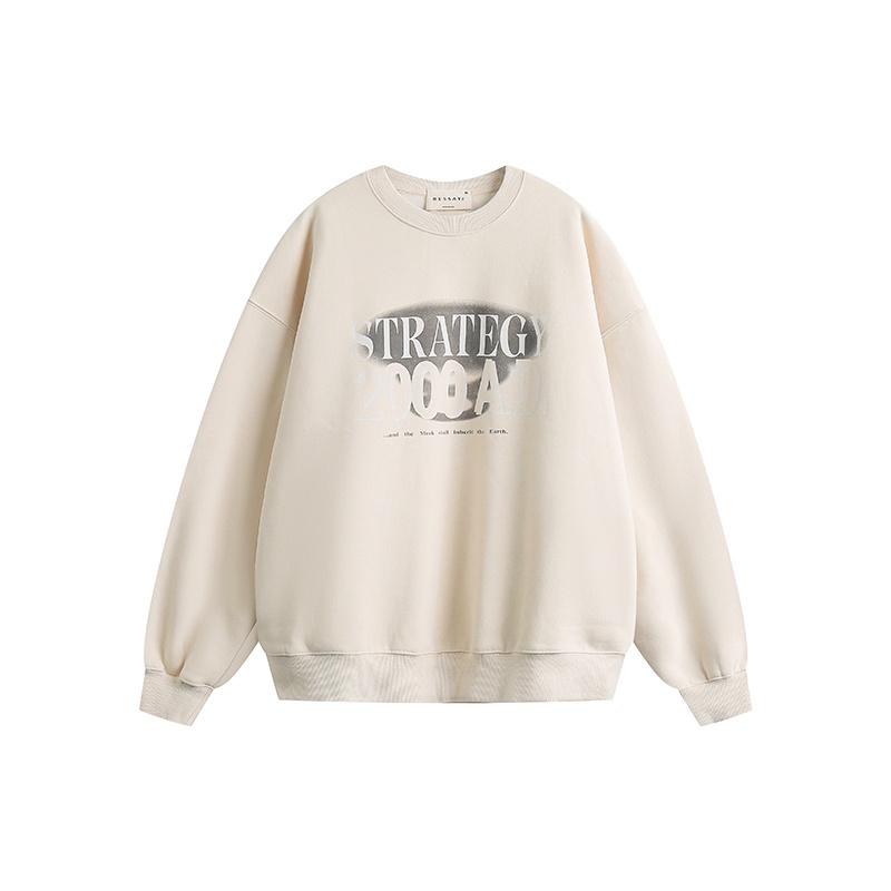 Áo sweater Mỏng Tay Dài Dáng Rộng In Họa Tiết Đơn Giản Thời Trang Mùa Thu 2023 Cho Nữ
