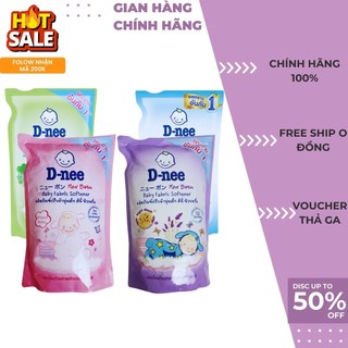 ComBo 2 Túi Nước Xả Làm Mềm Vải Cho Bé Dnee New Born 550ml