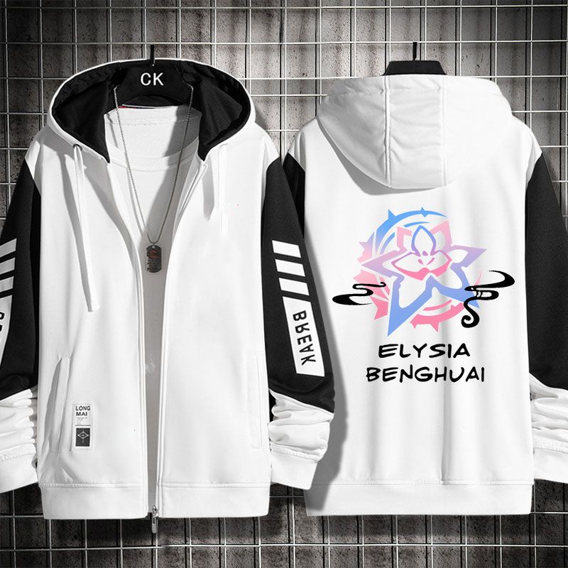 Elysia Áo Khoác Có Mũ Trùm In Hình anime elysia 3 coed Thời Trang Thu Đông
