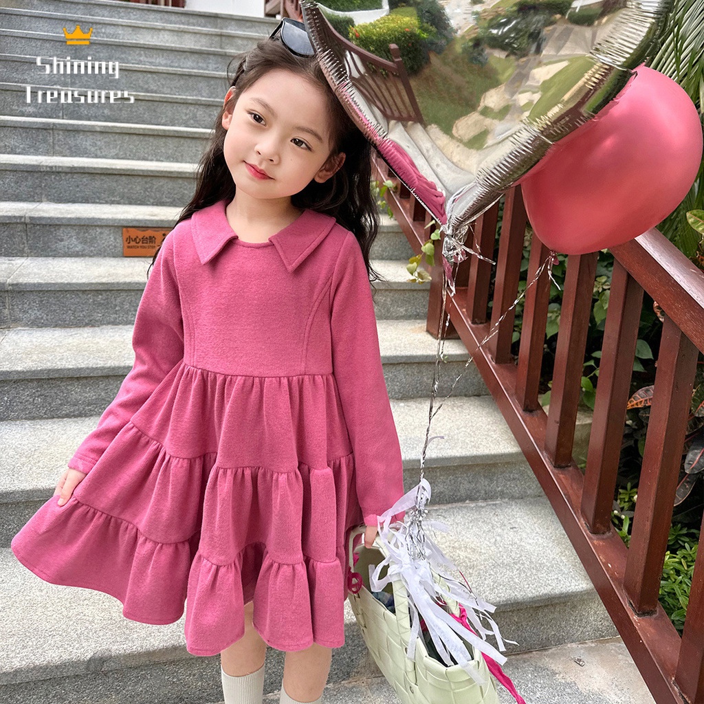 ShiningTreasures Váy Bé Gái váy váy trẻ em công chúa bé gái thời trang dễ thương đẹp 2023 NEW KLQ23915YH 37Z230915