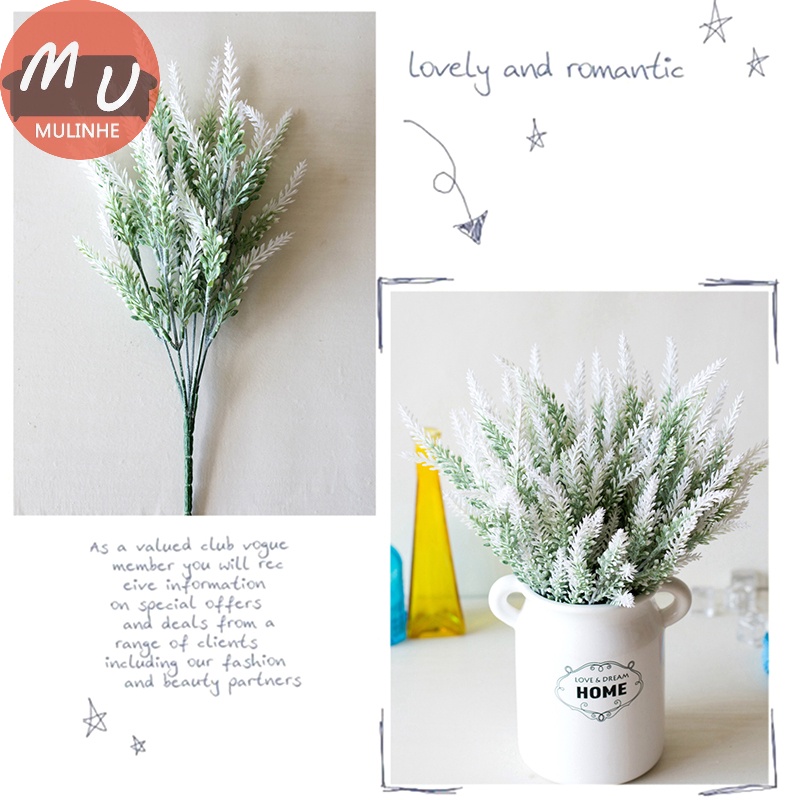 1 Bình Hoa Oải Hương Nhân Tạo Lãng Mạn Dùng Để Trang Trí Tiệc Cưới vn