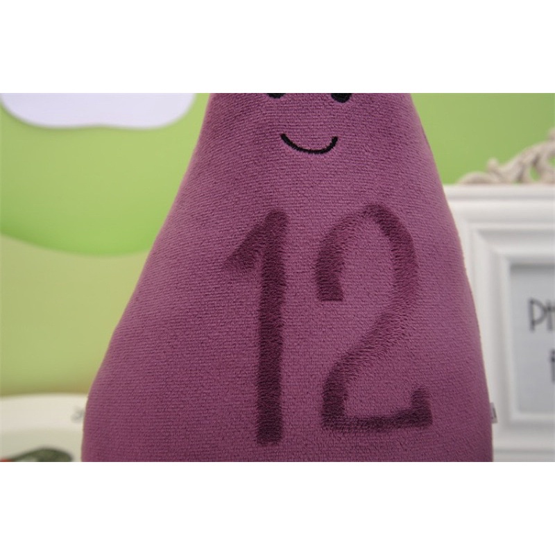 Gấu bông quả cà tím, móc khoá quả cà tím