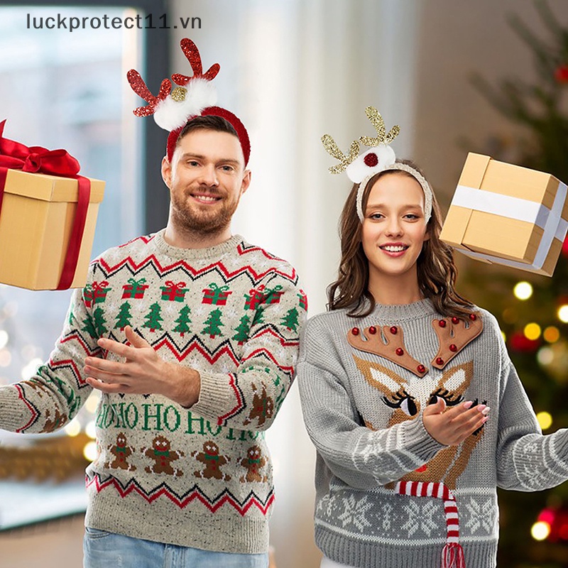 Băng Đô Cài Tóc Hình Sừng Hươu Giáng Sinh 2023 # Cho Nữ