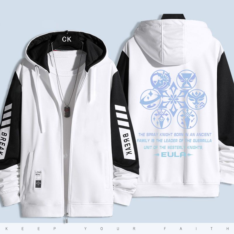 Genshin Áo Khoác sweater unisex eulat kamizato ayaka Ấn Tượng Mùa Thu Đông rsab
