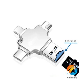 Đầu Đọc Thẻ Nhớ micro sd usb 3.0 4 Trong 1 Cho iphone