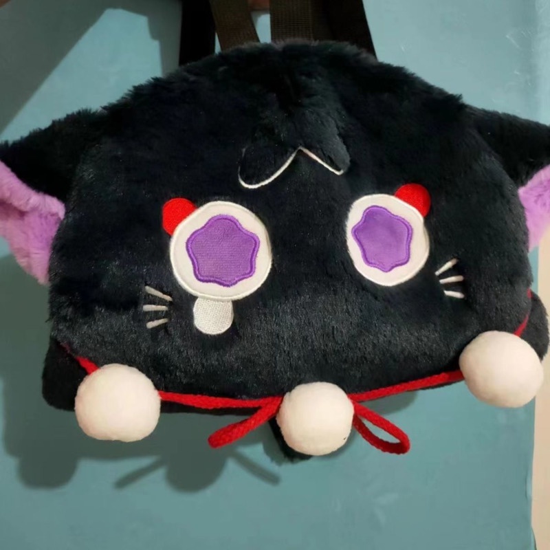 Genshin Đồ chơi nhồi bông Hình Mèo Đeo Khăn Choàng Cổ Hóa Trang Dễ Thương