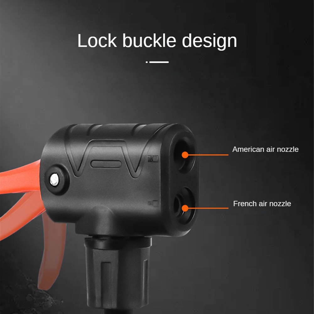 Bước lên máy bơm cao áp Mini Xe đạp di động Xe đạp điện Máy bơm hơi xe máy Máy bơm chân mới đa chức năng