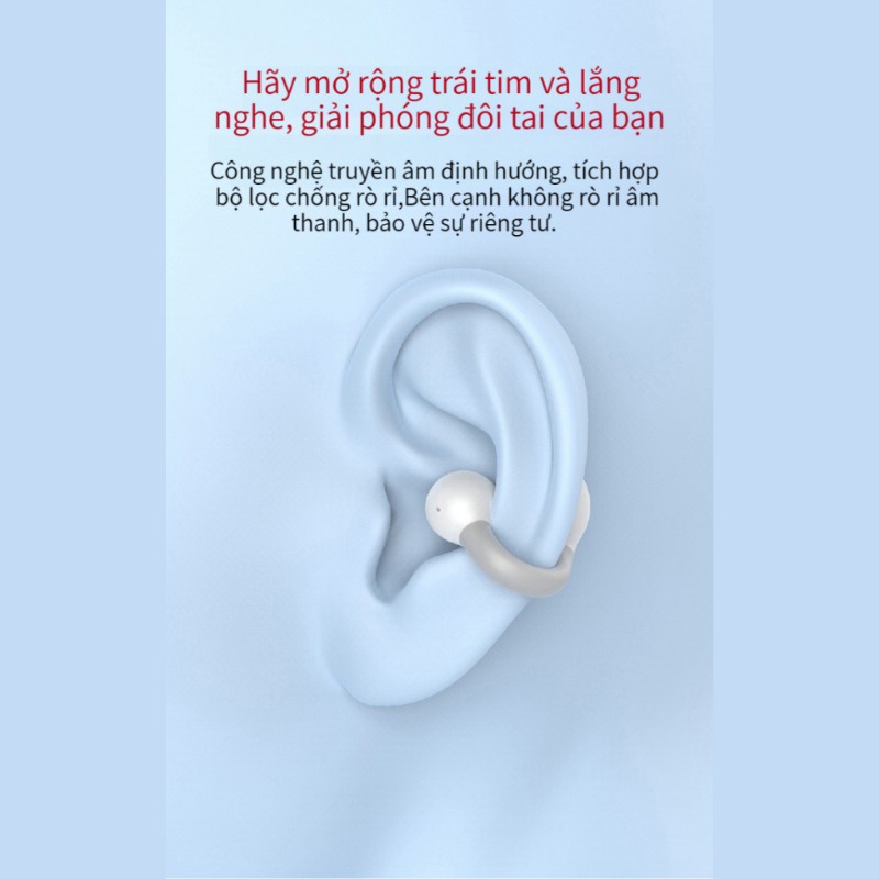 Tai nghe Bluetooth không dây kẹp vành tai mã  Mẫu tai nghe thể thao chống thấm nước, chống ồn YD