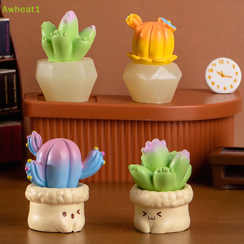 Chậu Cây Xương Rồng Mini Trang Trí Xe Hơi Mới