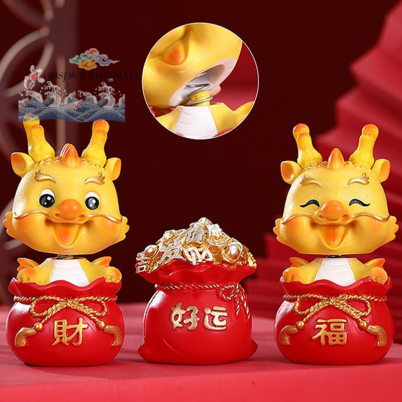 Đồ trang trí Rồng Trung Hoa Bằng Nhựa resin Trang Trí Bảng Điều Khiển Xe Hơi auspiciousrui1 2024