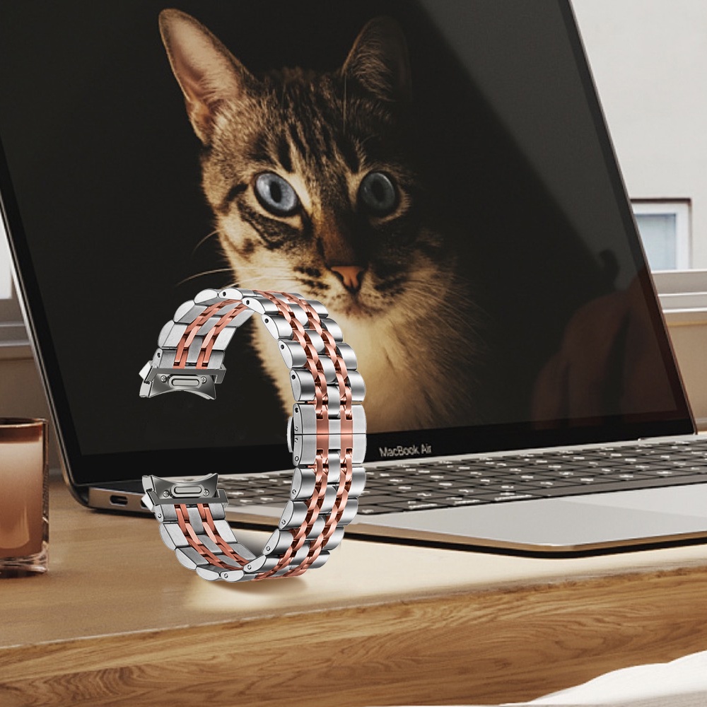 Dây Đeo Inox Cho Đồng Hồ Thông Minh samsung galaxy watch 4 5 6 44 40mm 5pro 45mm 4 6 classic 43 47mm 42 / 46mm