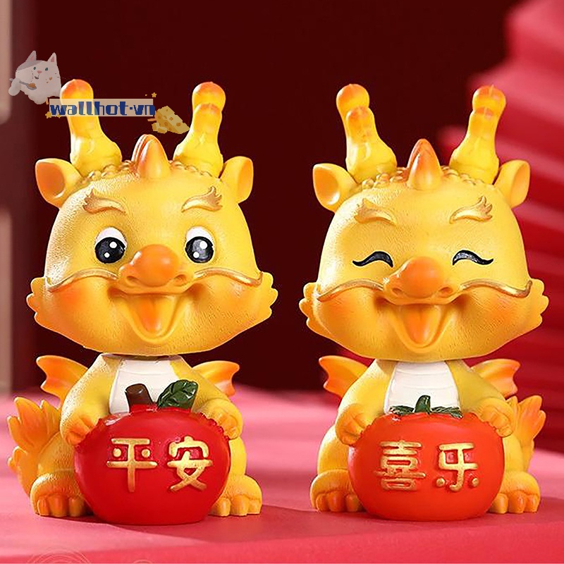 Tượng Rồng Trung Hoa 2024 Trang Trí Bảng Điều Khiển Xe Hơi