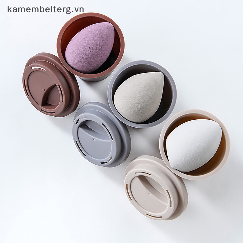 Hộp Đựng Mút Trang Điểm Hình Cốc Cà Phê