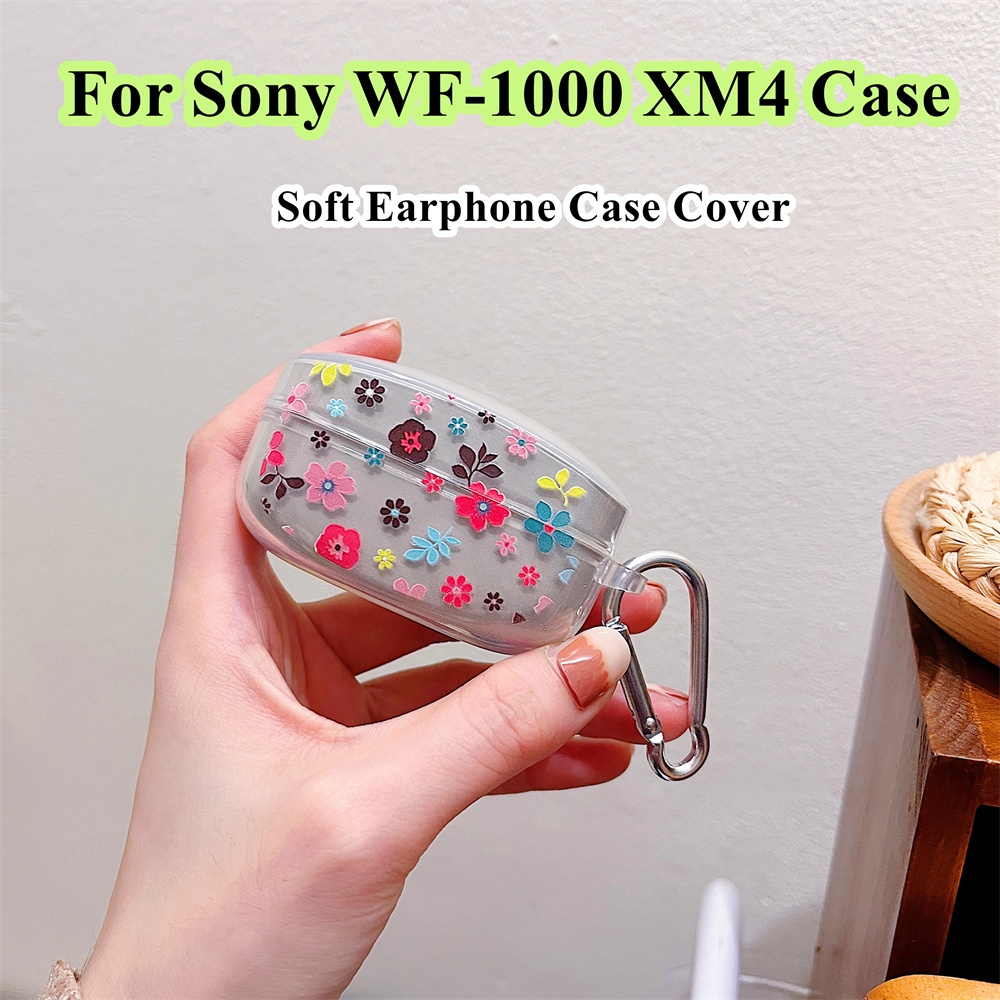 Bao Da Điện Thoại Mềm Họa Tiết Hoa Cho sony wf-1000 xm4 sony wf-1000 xm4
