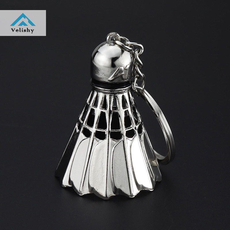 Velishy Móc Khóa Hình Quả Cầu Lông 3d Bằng Kim Loại