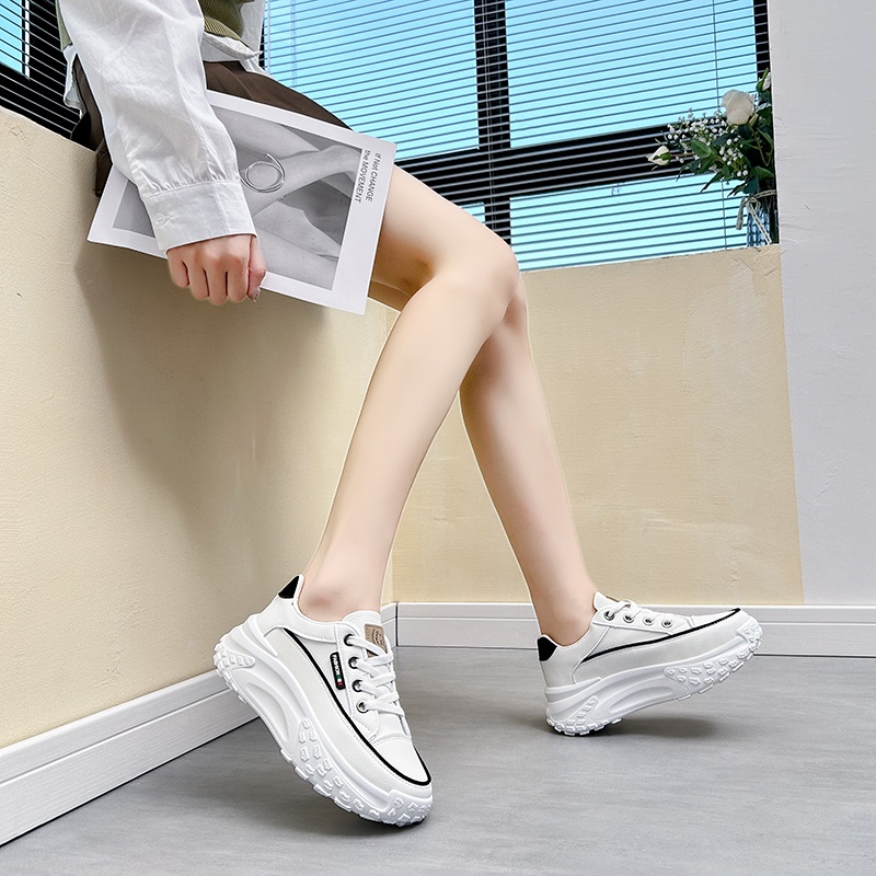 Ielgy Giày Thể Thao Đế Dày Thoáng Khí Phong Cách Hàn Quốc Cho Nữ
