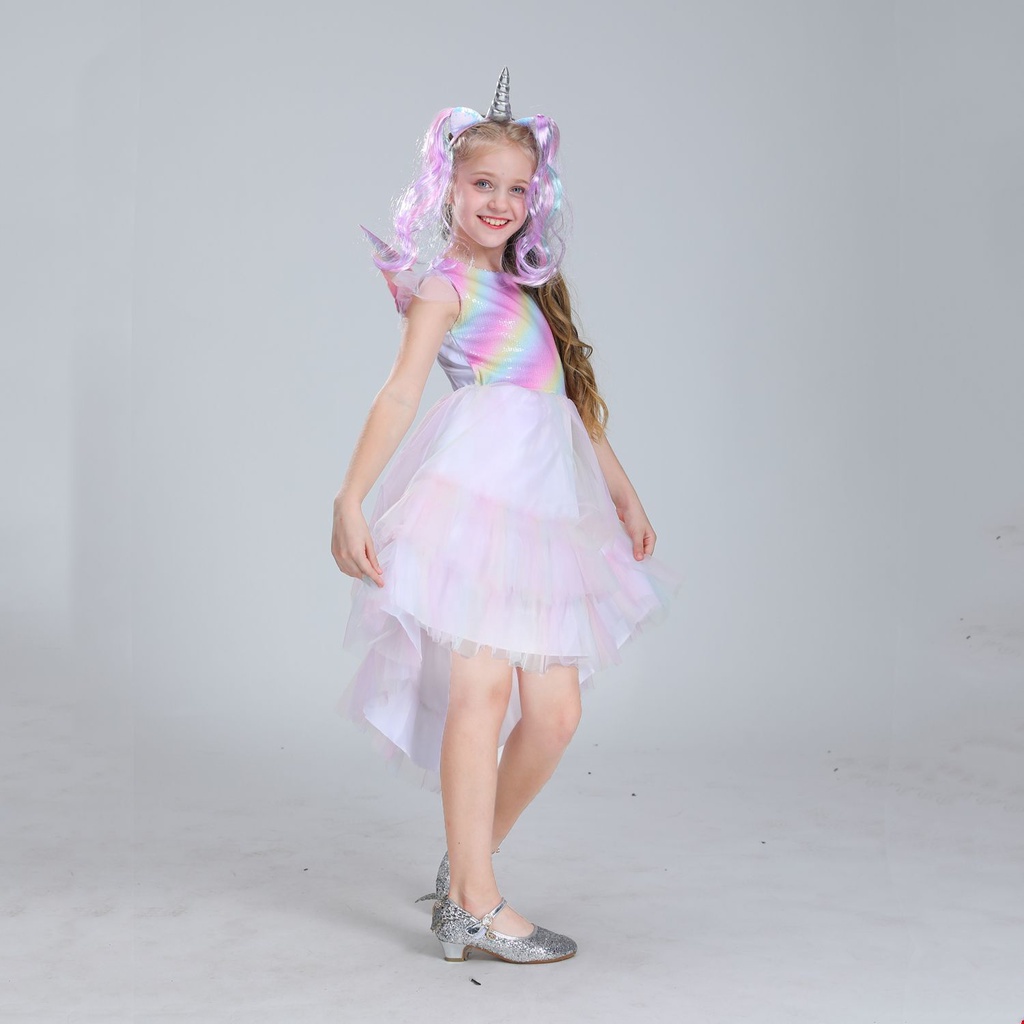 Set 3 món Unicorn rainbow ngực