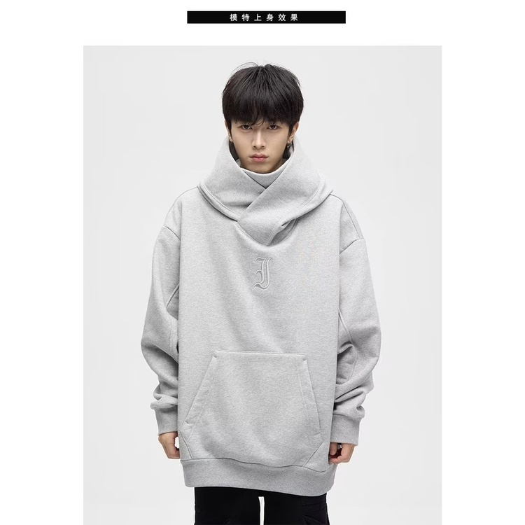 Áo Hoodie Cổ Cao Thời Trang Cá Tính Cho Nam