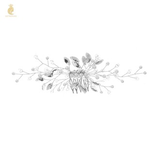 Lược Cài Tóc Cô Dâu Đính Đá Sang Trọng