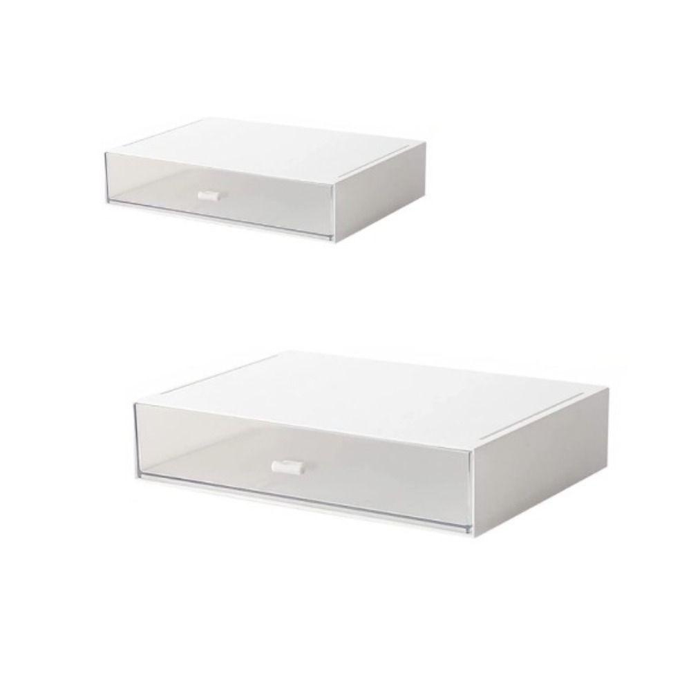 KUNHEV 1 Ngăn Kéo Tủ Bằng Nhựa Màu Trắng Dùng Trưng Bày Đồ Dùng Trong Văn Phòng