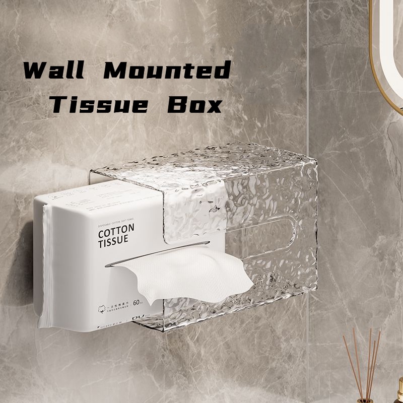 Glacier Hộp Đựng Khăn Giấy Gắn Tường Họa Tiết Sang Trọng