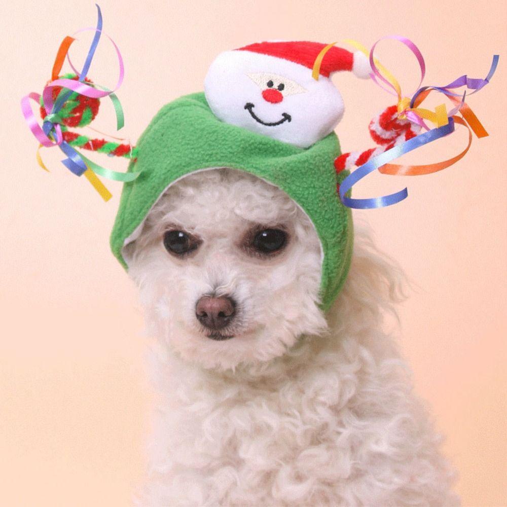 Nón Hóa Trang Ông Già Noel Thời Trang Làm Phụ Kiện Chụp Ảnh Cho Thú Cưng