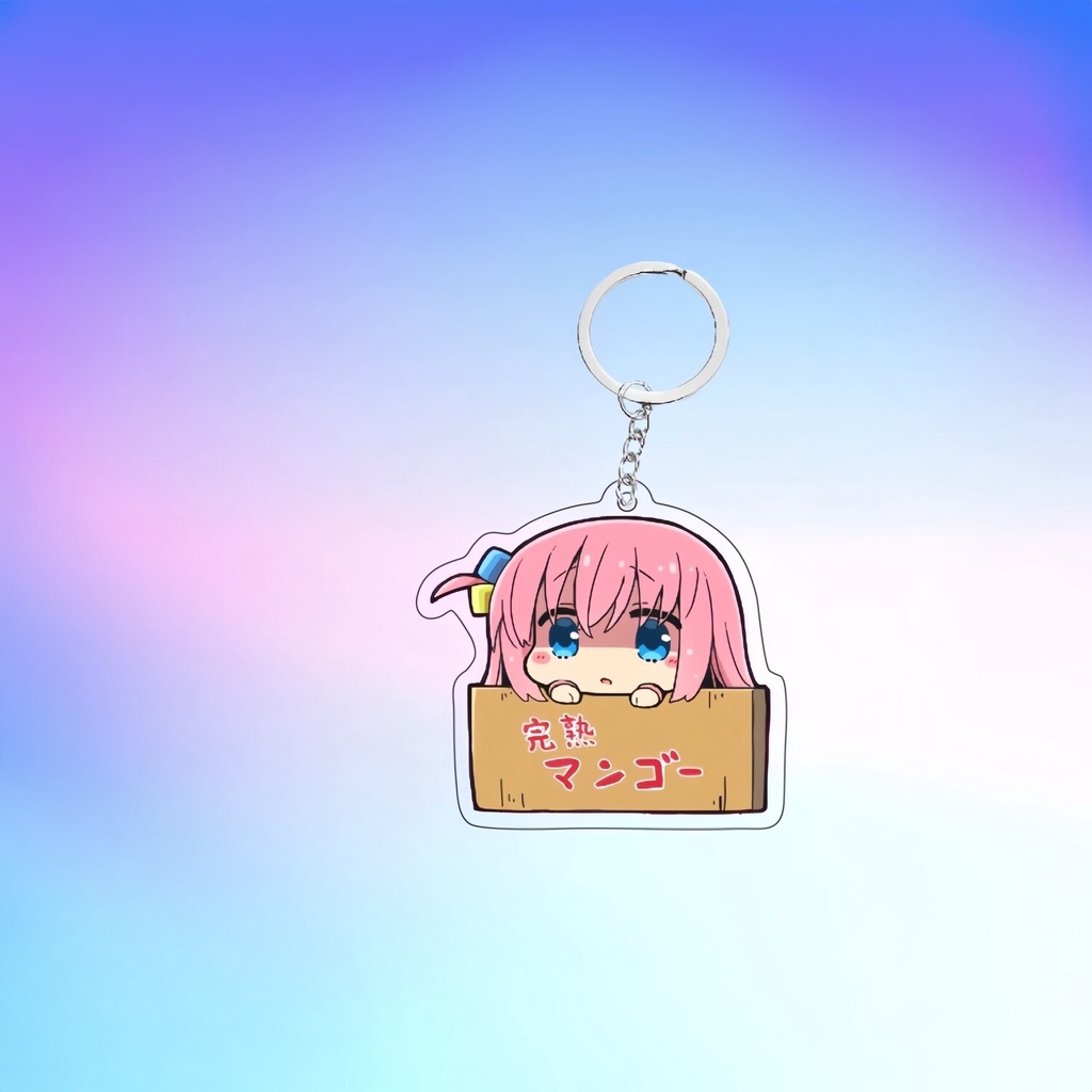Móc khoá Hitori Gotoh Yamada Ryo Anime KeyChain BOCCHI THE ROCK Móc khoá Anime Manga in hình nhân vật 2 mặt rõ nét