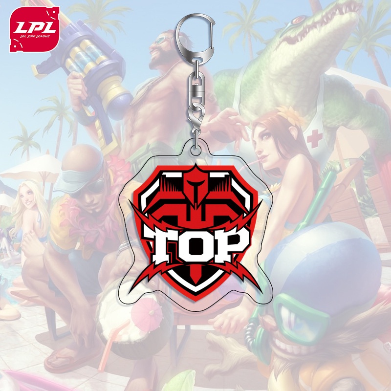 LPL Liên Minh Huyền Thoại Logo Acrylic Móc Khóa RNG FPX IG WE TOP DK Mặt Dây Chuyền Quà Tặng