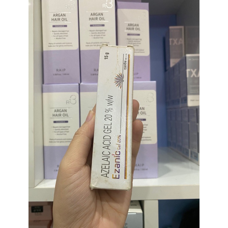 Gel hỗ trợ giảm mụn Azelaic 20% Ezanic Gel 15g!!!
