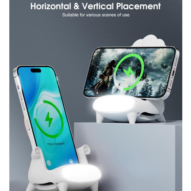 Đế Sạc Nhanh Không Dây 15W Cho iPhone Samsung Huawei Xiaomi Android