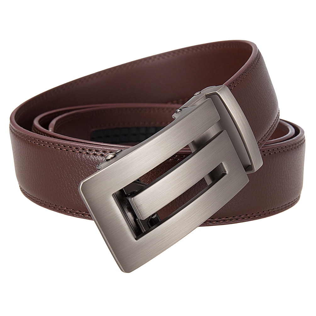 Thắt Lưng Da Có Khóa Tự Động 3.5cm 110-130cm Thời Trang Công Sở Cho Nam