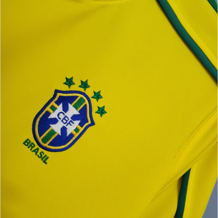 Áo Đấu Cổ Điển brazil home 1998 Đã Sẵn Sàng Cổ Điển * Người Bán Tại Địa Phương *