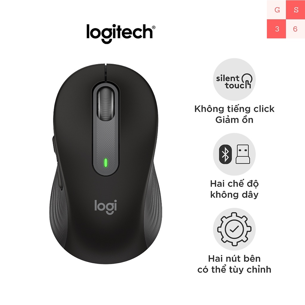 Chuột không dây bluetooth Logitech Signature M650 - Hàng chính hãng