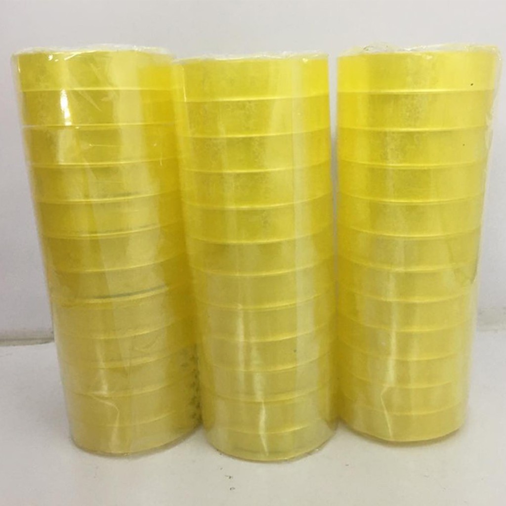 Băng Dính Văn Phòng 1 Cây/ 12 Cuộn Bản 1cm Trọng Lượng 200g