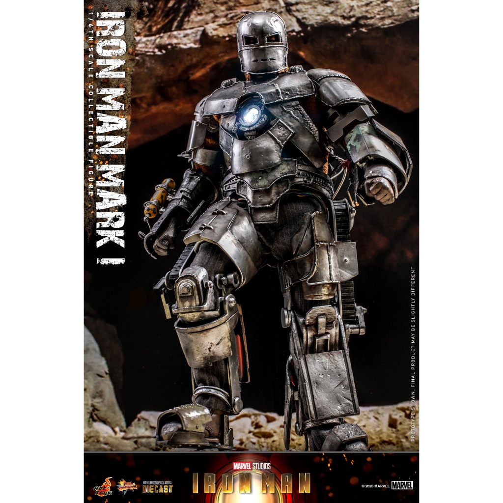 Hàng đẹp Mô hình Hottoys 1/6 MMS-605 D40: Iron-man Mark 1 cực chất
