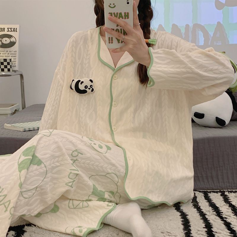 Bộ Đồ Ngủ Dài Tay Phong Cách Mới Cho Nữ