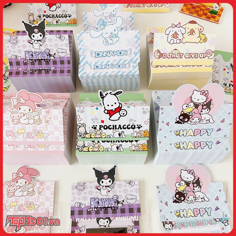 Sanrio Bưu Thiếp Dễ Thương Chất Liệu Đóng Gói Quà Tặng Làm Bánh Bao Bì Thẻ Giấy Trang Trí Quà Tặng -top3C01